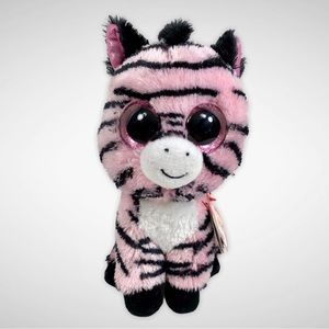 Ty Beanie Babies Zoey the Zebra 6” Big Glitter Eyes Retired!